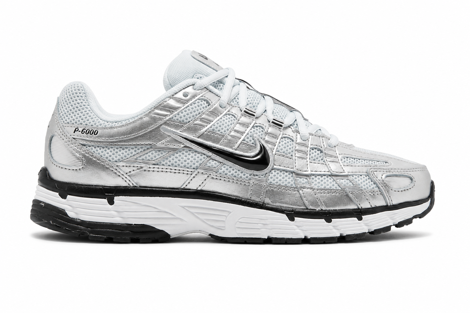 Nike P-6000 Metallic Silver Pure Platinum