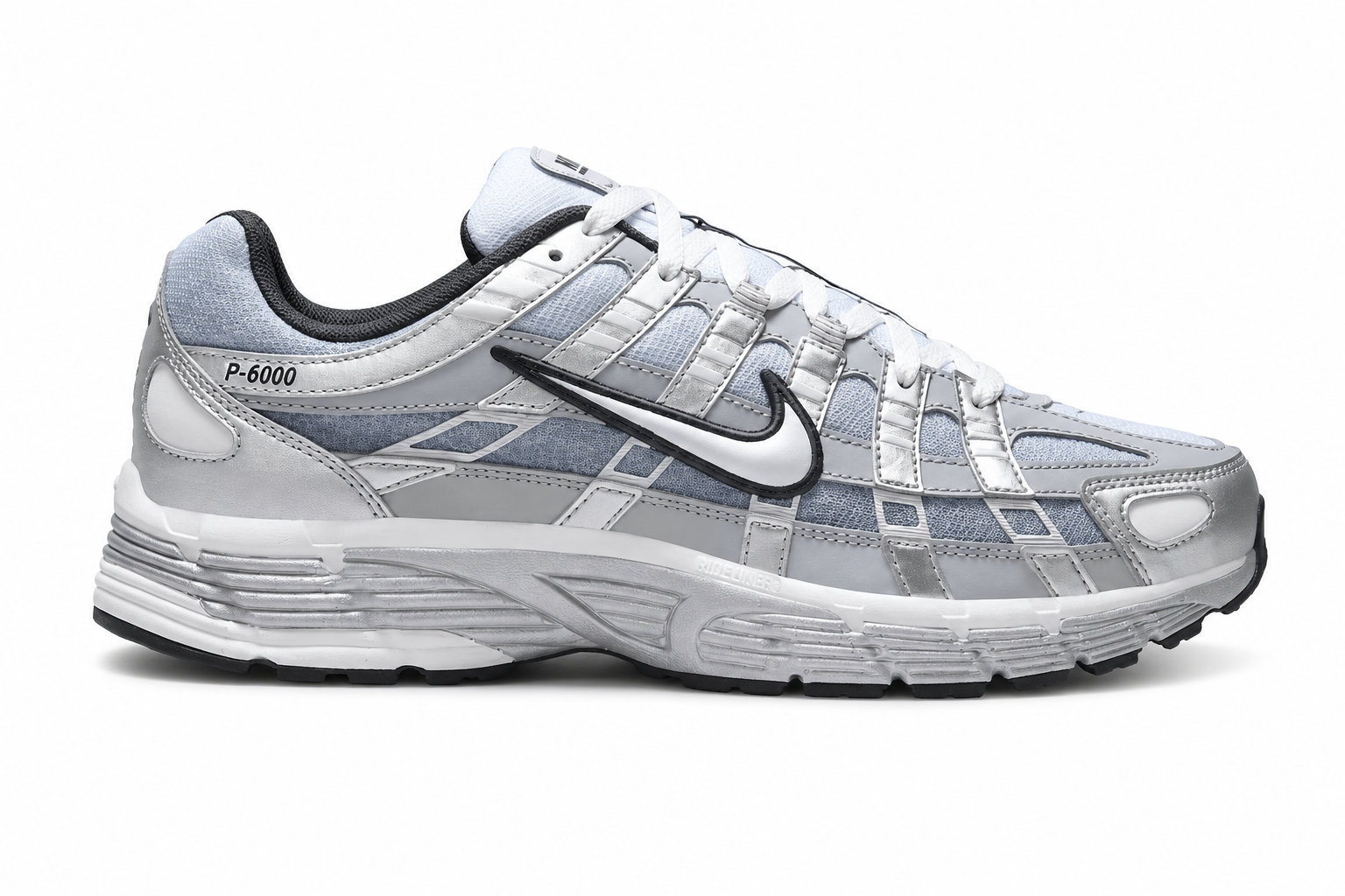 Nike P-6000 Metallic Silver Summit White-Wolf Grey