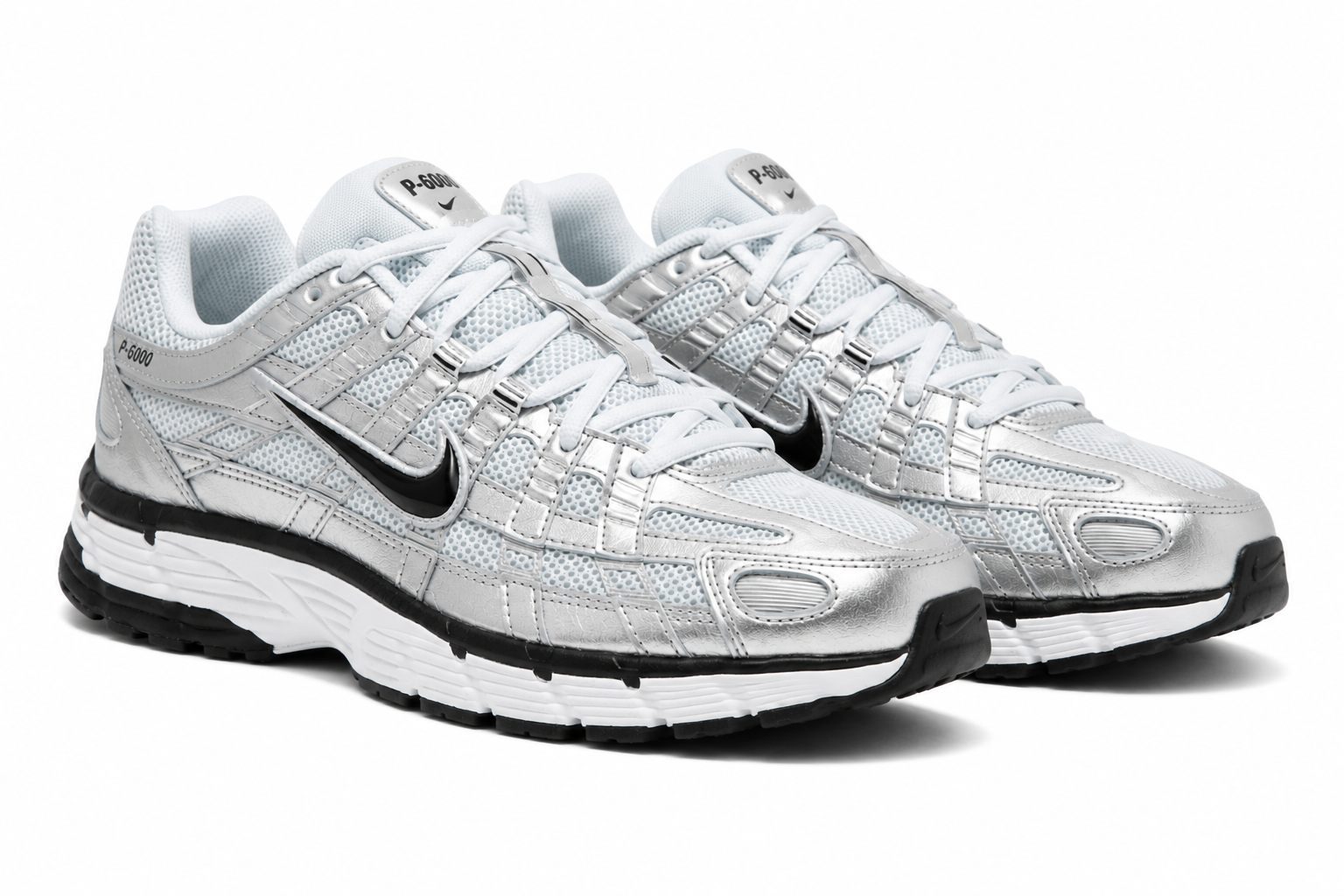 Nike P-6000 Metallic Silver Pure Platinum