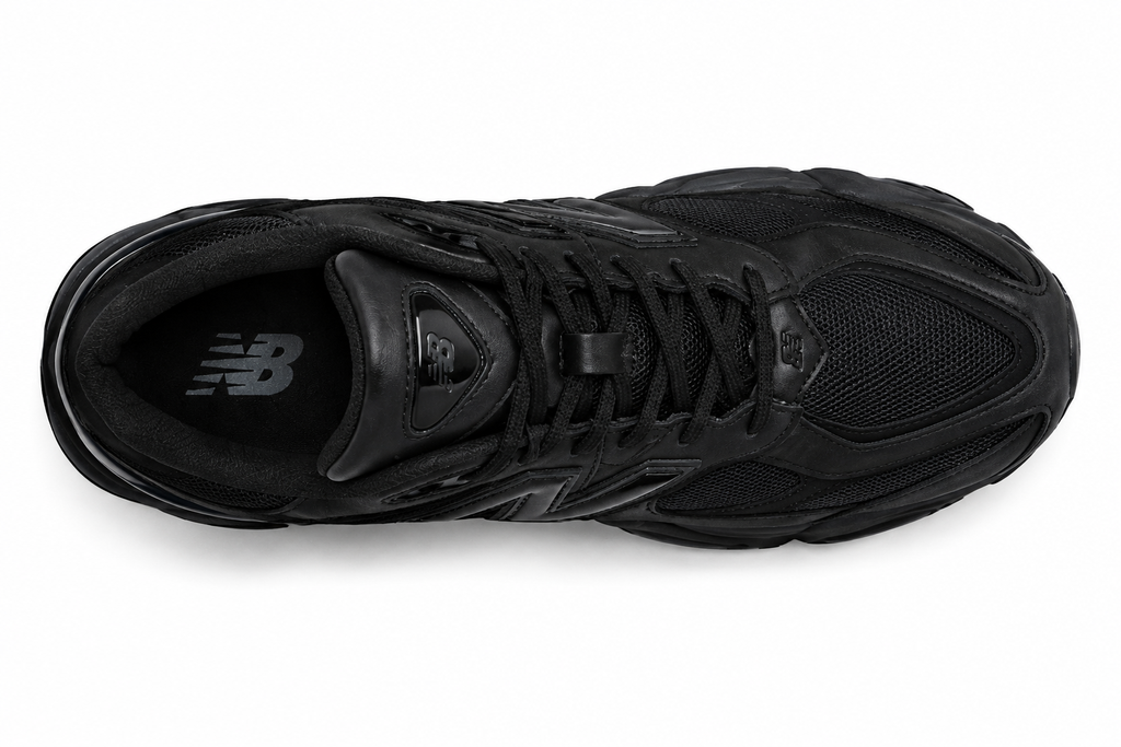 New Balance 9060 Triple Black Leather