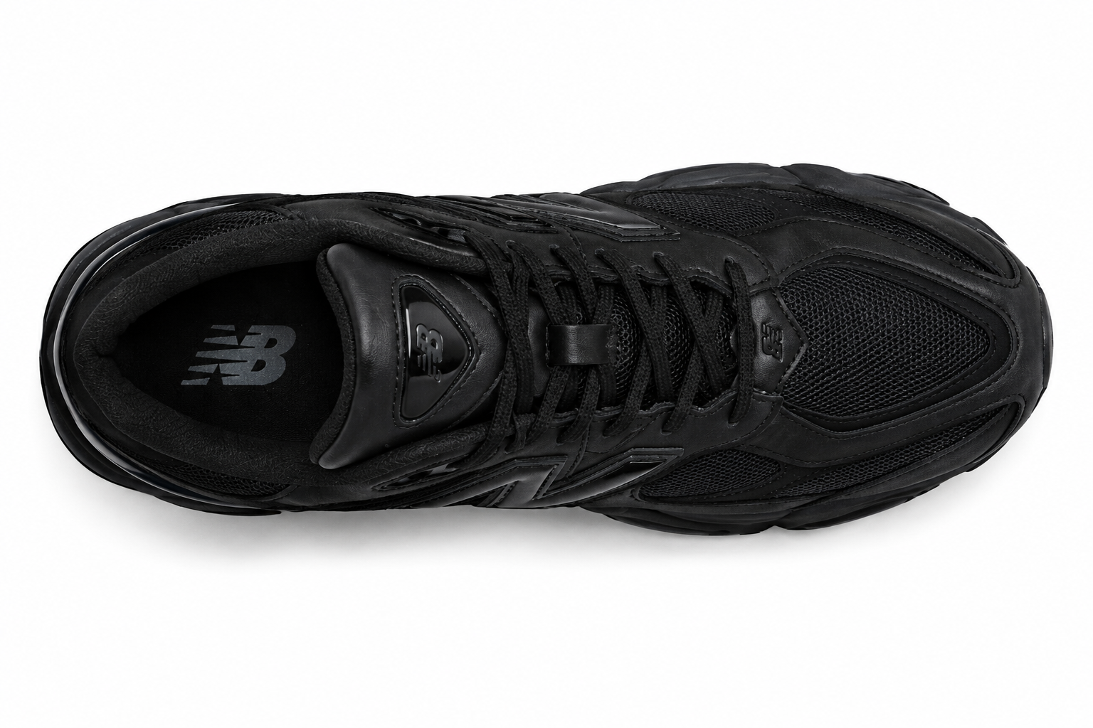 New Balance 9060 Triple Black Leather