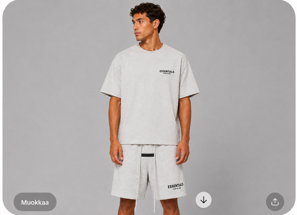 Fear of God Essentials Sweatshort Light Oatmeal