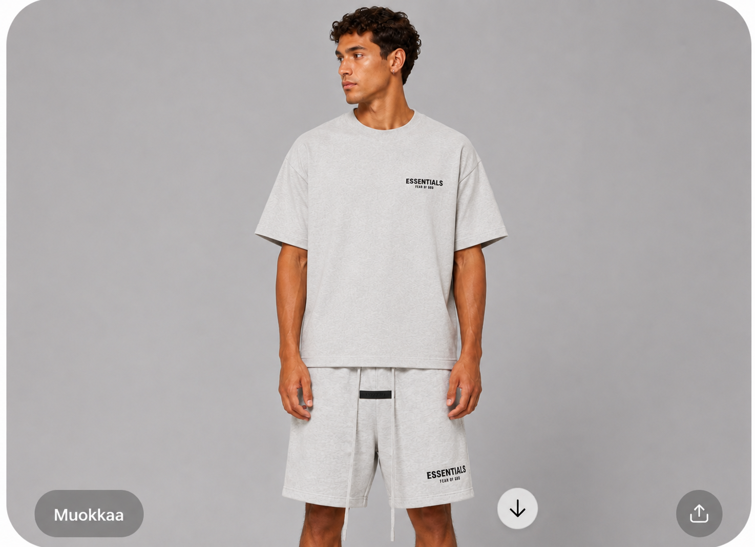 Fear of God Essentials Sweatshort Light Oatmeal