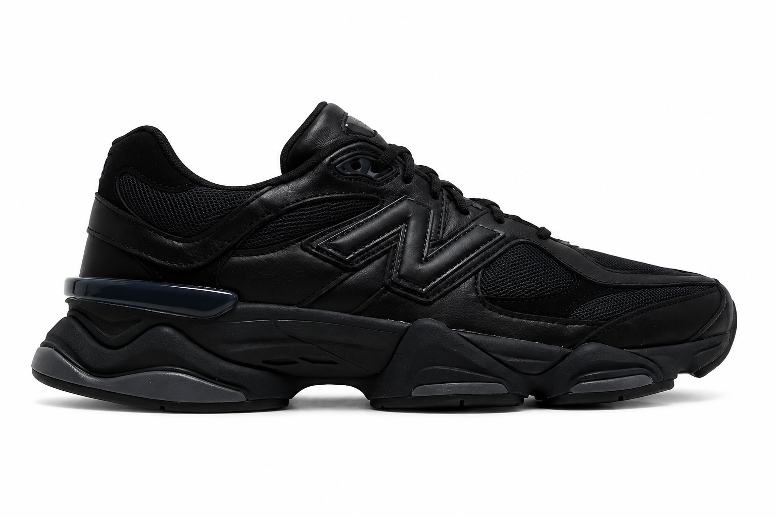 New Balance 9060 Triple Black Leather