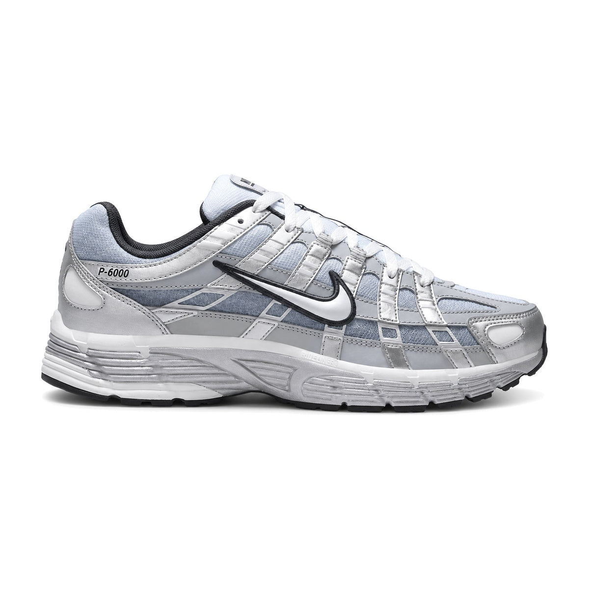 Nike P-6000 Metallic Silver Summit White-Wolf Grey