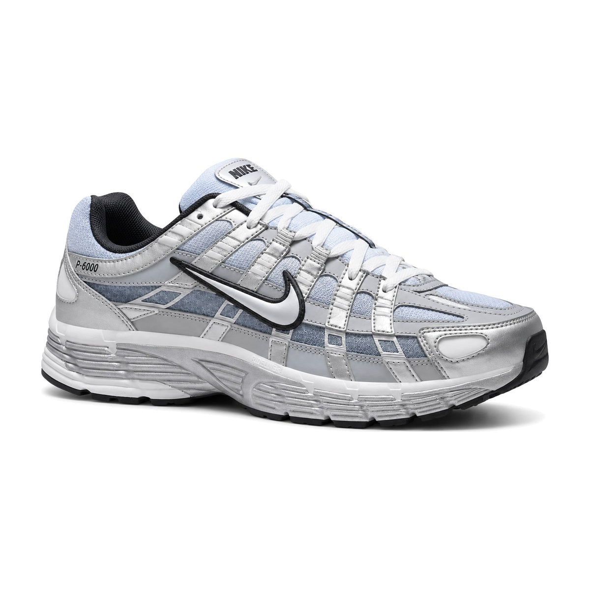Nike P-6000 Metallic Silver Summit White-Wolf Grey