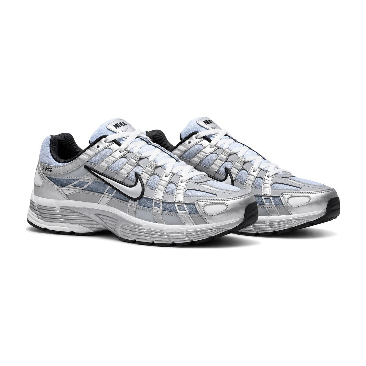 Nike P-6000 Metallic Silver Summit White-Wolf Grey